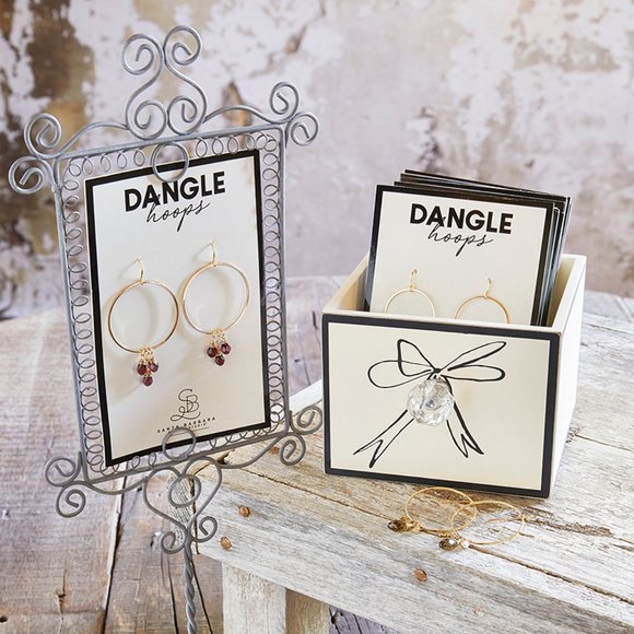 Dangle Hoops - Radiant Crystal / New in Package - Picture 2 of 4